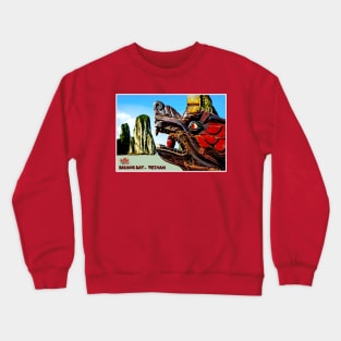 Halong Bay Vietnam Travel and Tourism Dragon Advertising Print Crewneck Sweatshirt